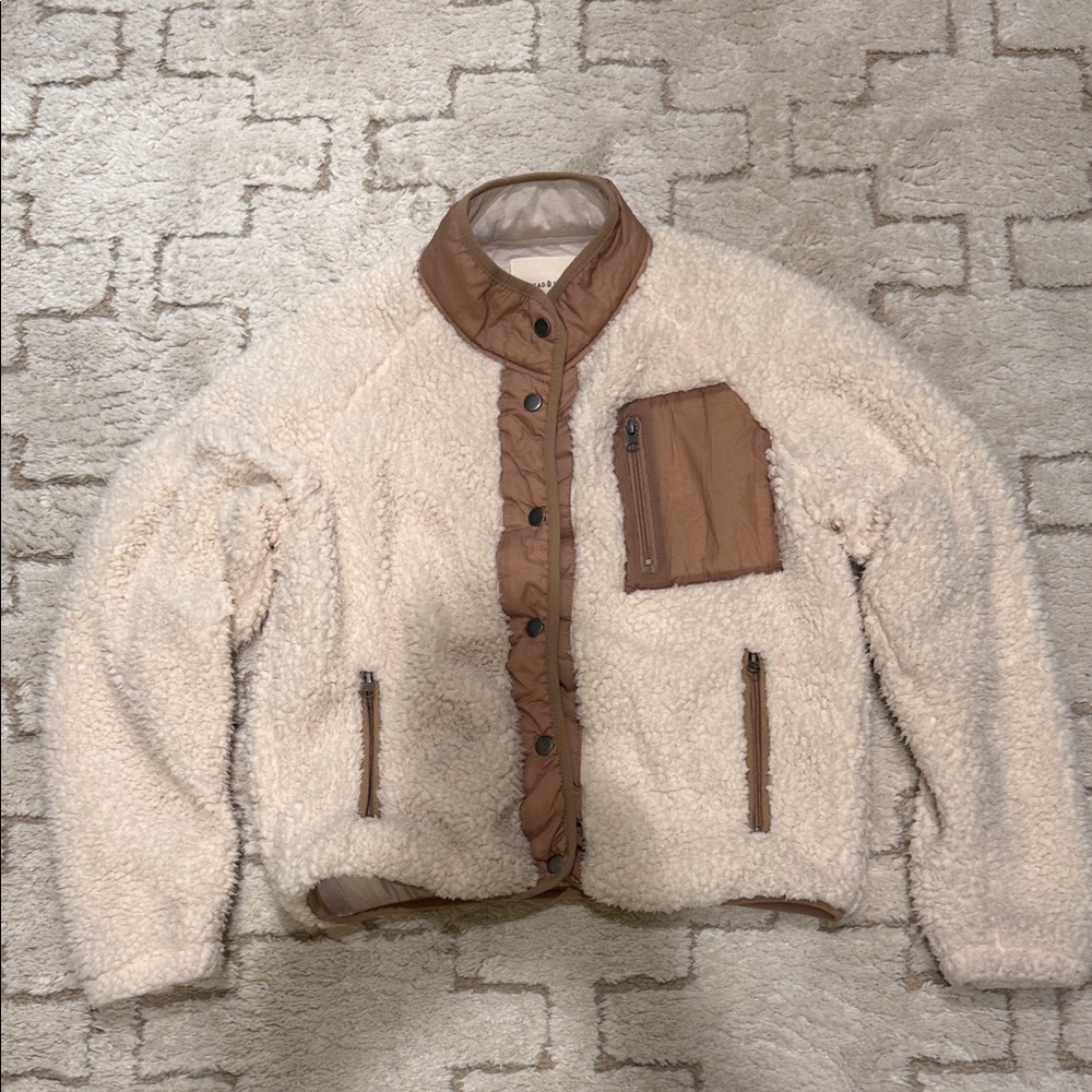 Thread & Supply Cream Sherpa Jacket